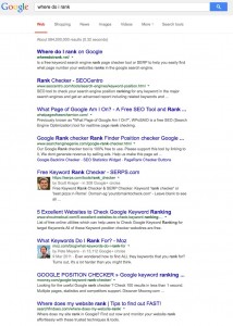 search engine rank reporting service